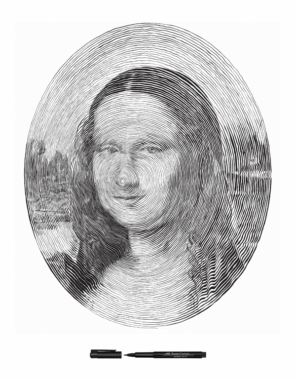 mona lisa draw